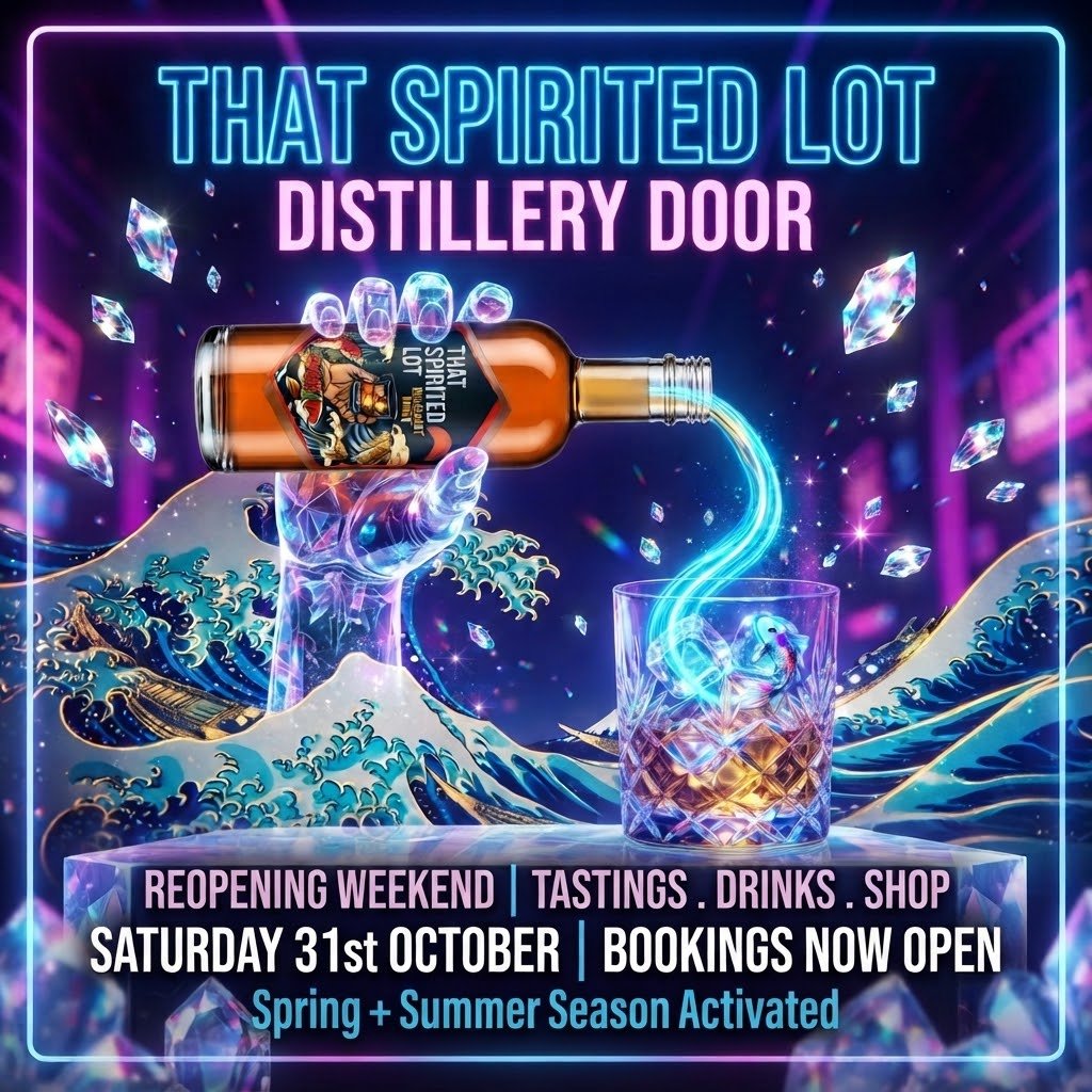 Distillery reopening Saturday Oct 31 with tastings, drinks, snacks and pickups. - That Spirited Lot Distillers