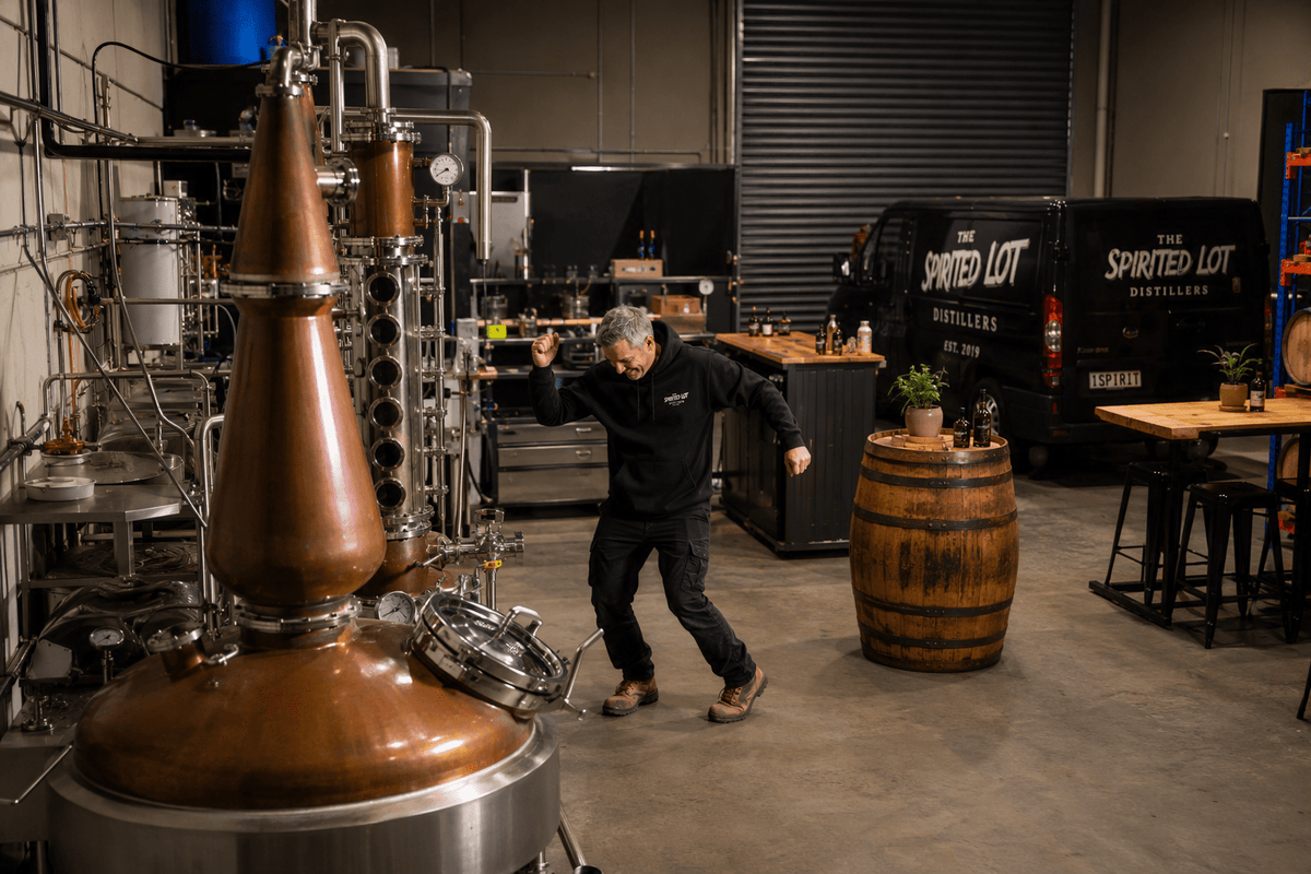 Footloose and Fermenting: The Secret Dance Moves of the Distillery's One-Man Workforce - That Spirited Lot Distillers
