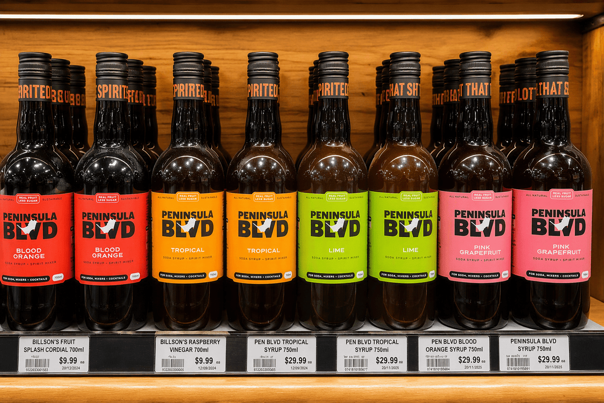 Peninsula BLVD. Mixers Join the Shelves at Tully’s Corner - That Spirited Lot Distillers