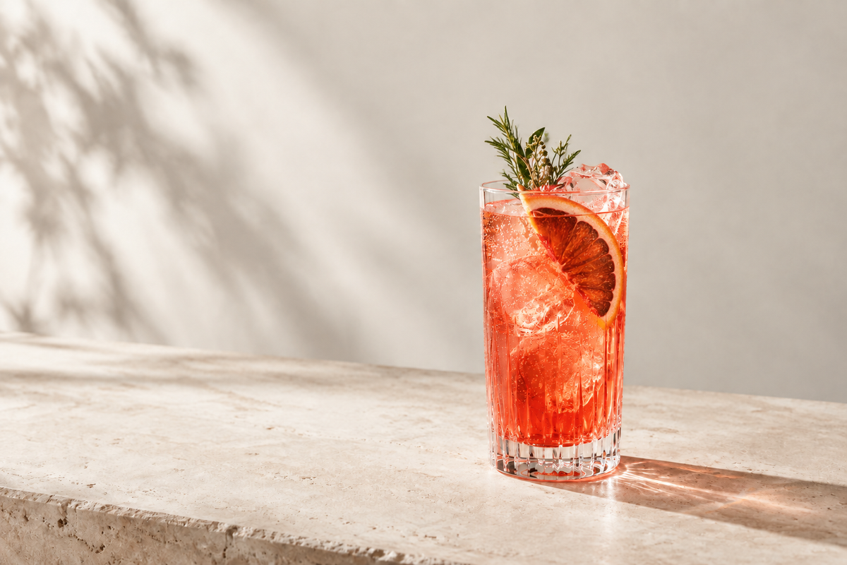 Blood Orange Cooler mocktail