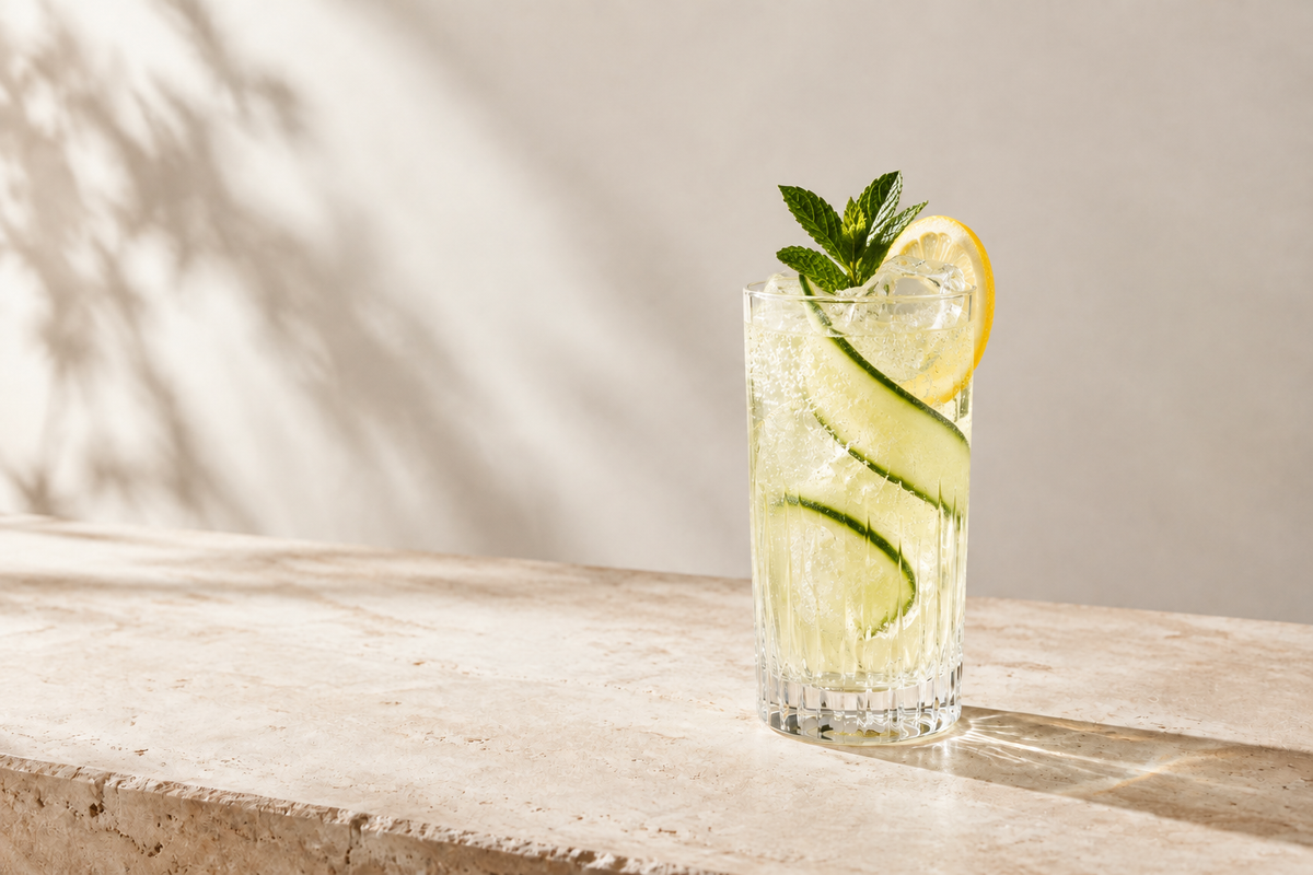 Lemon Garden Fizz mocktail