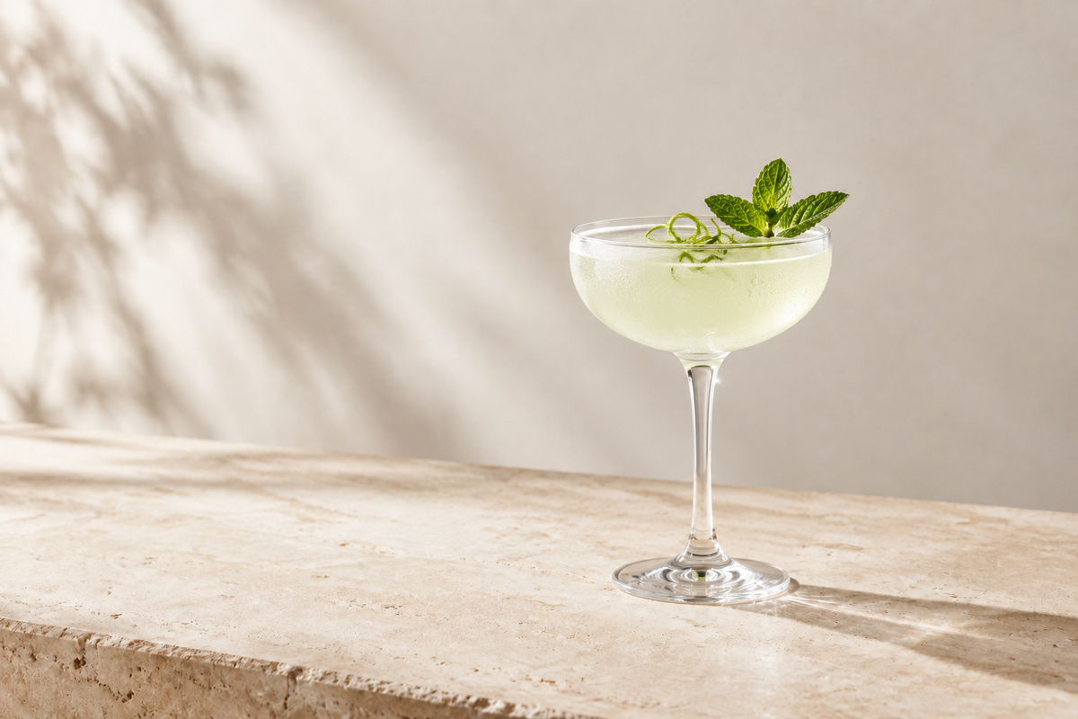 Navy Strength Southside cocktail