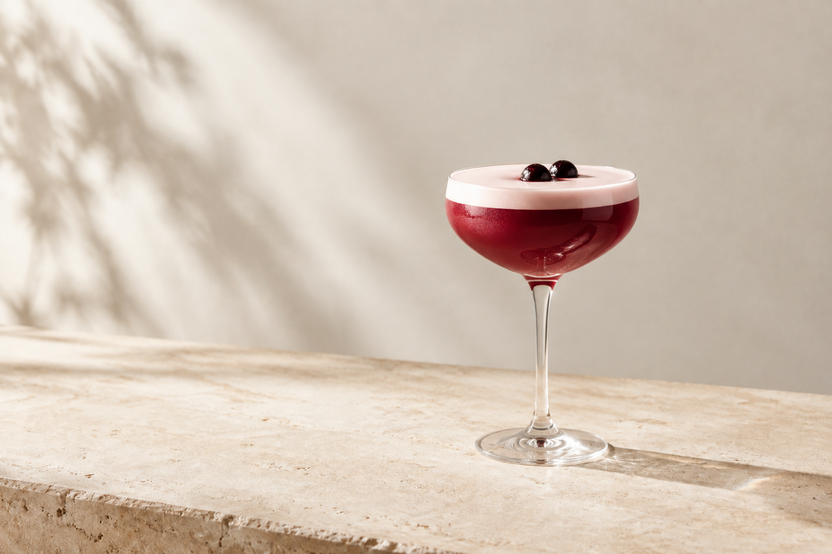 Red Juniper Sour cocktail