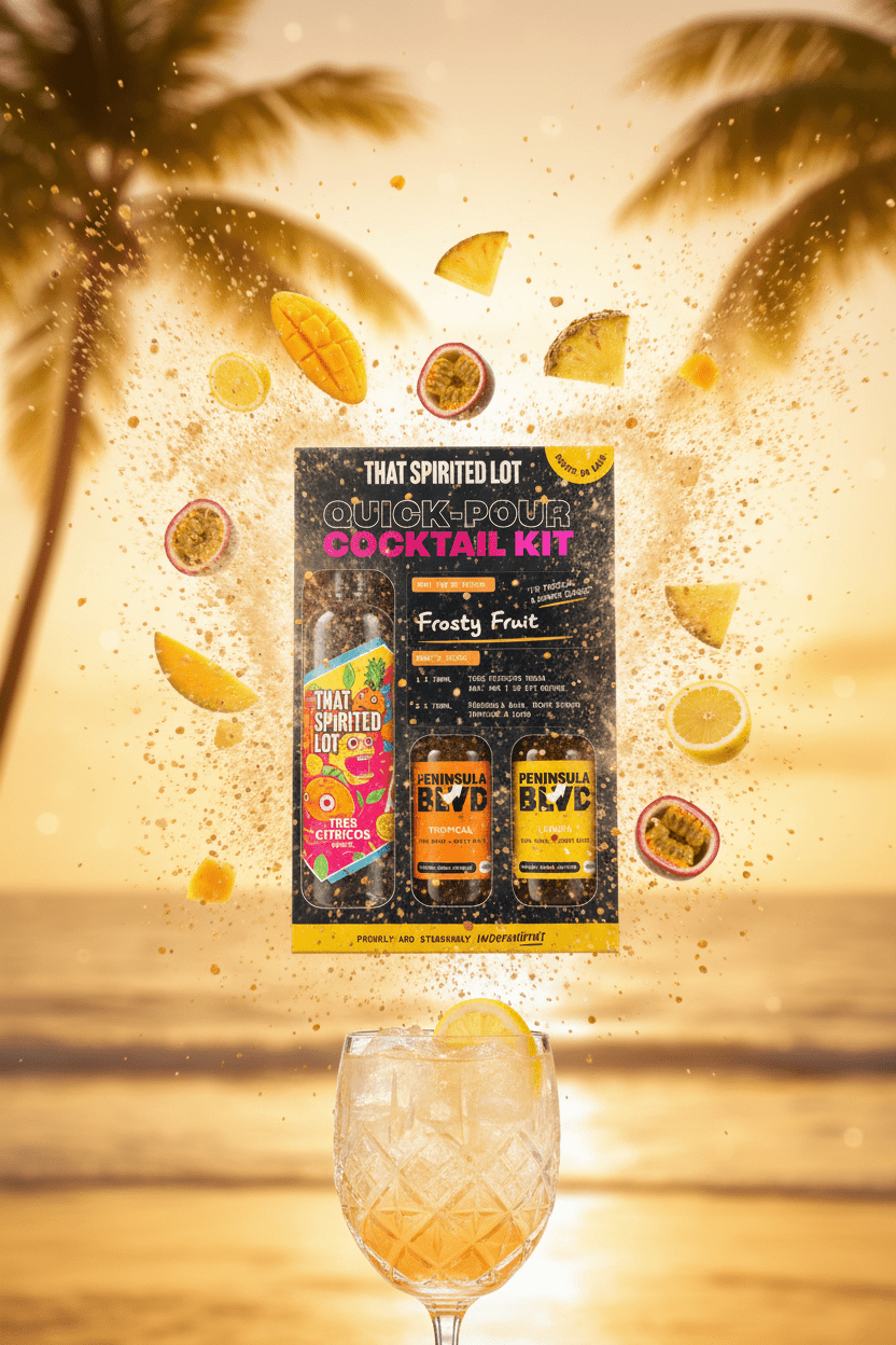 Frosty Fruit Vodka Spritz | Quick Pour Cocktail Kit - That Spirited Lot Distillers