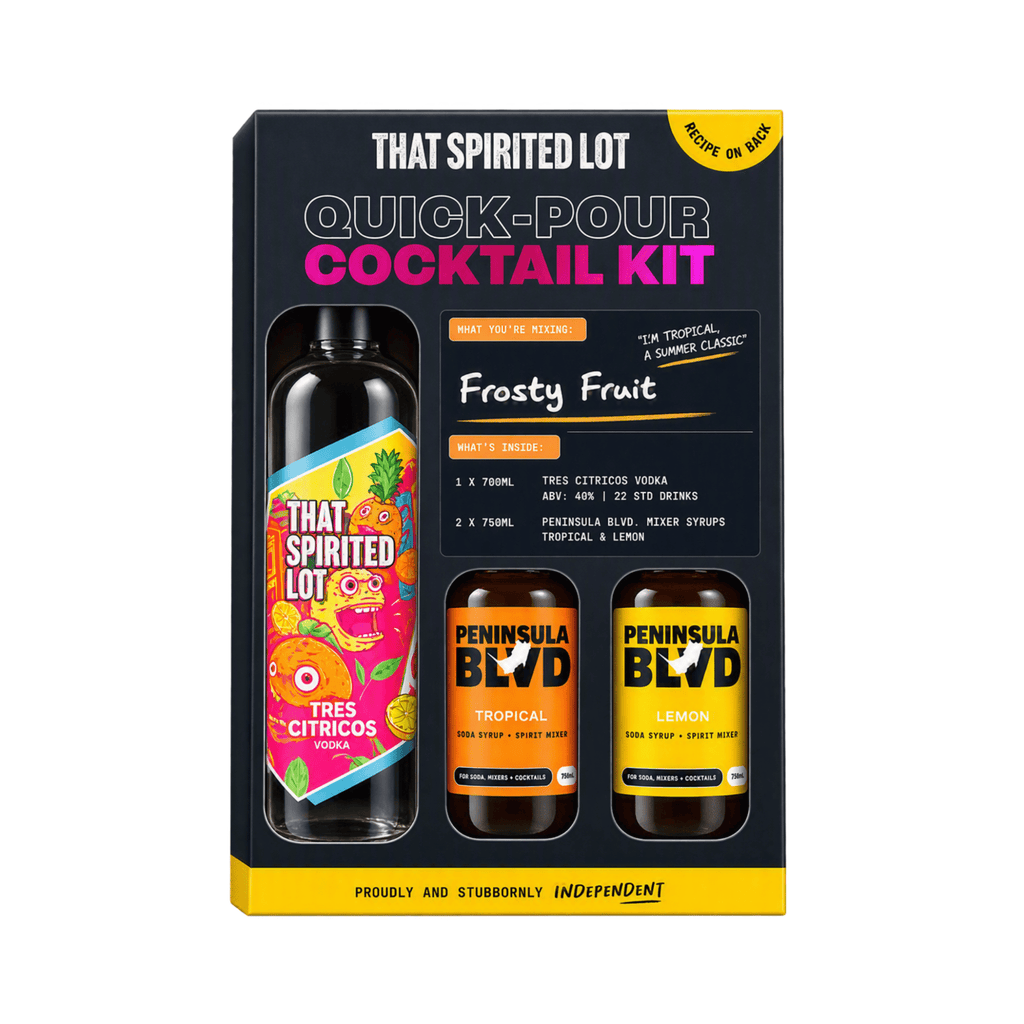 Frosty Fruit Vodka Spritz | Quick Pour Cocktail Kit - That Spirited Lot Distillers