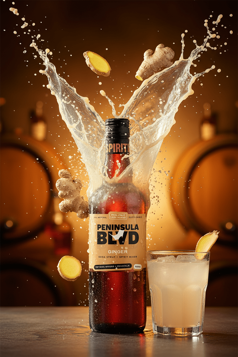 Ginger Syrup | Peninsula BLVD | 750mL - That Spirited Lot Distillers