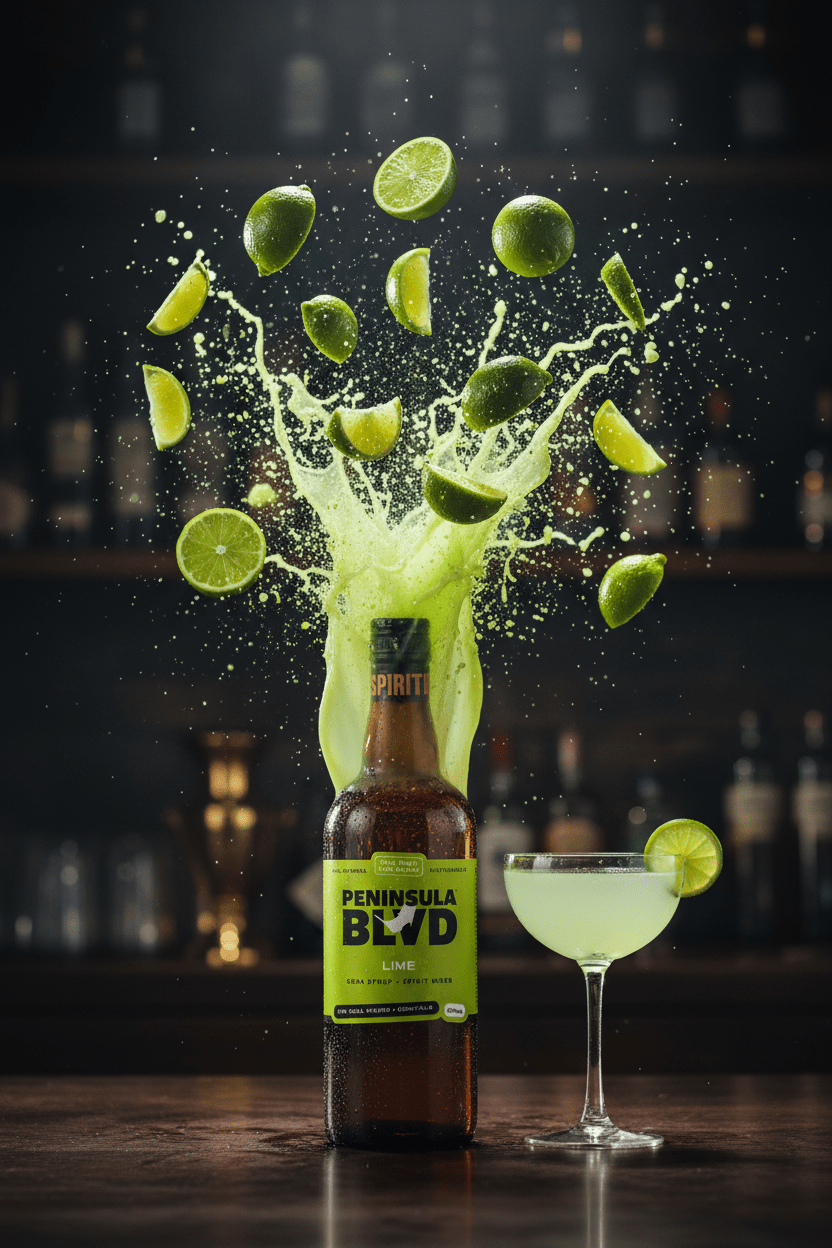 Lime Syrup - Peninsula BLVD - 750mL - That Spirited Lot Distillers