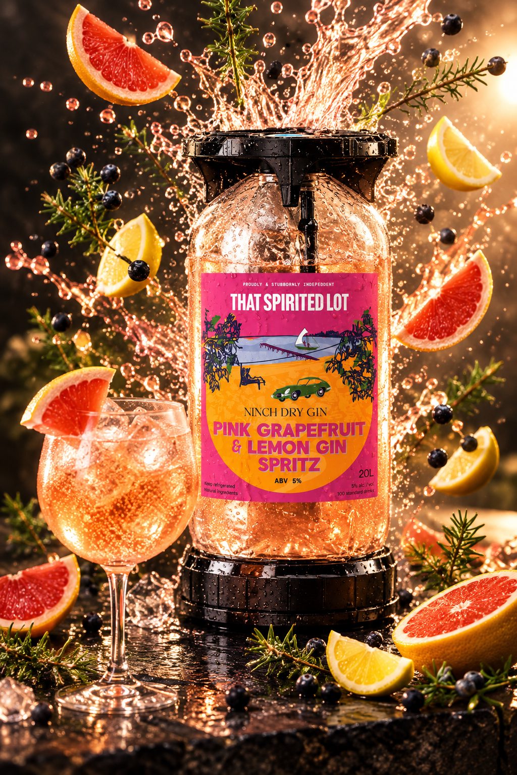Ninchy Gin Spritz Keg | A Type | 20L - That Spirited Lot Distillers