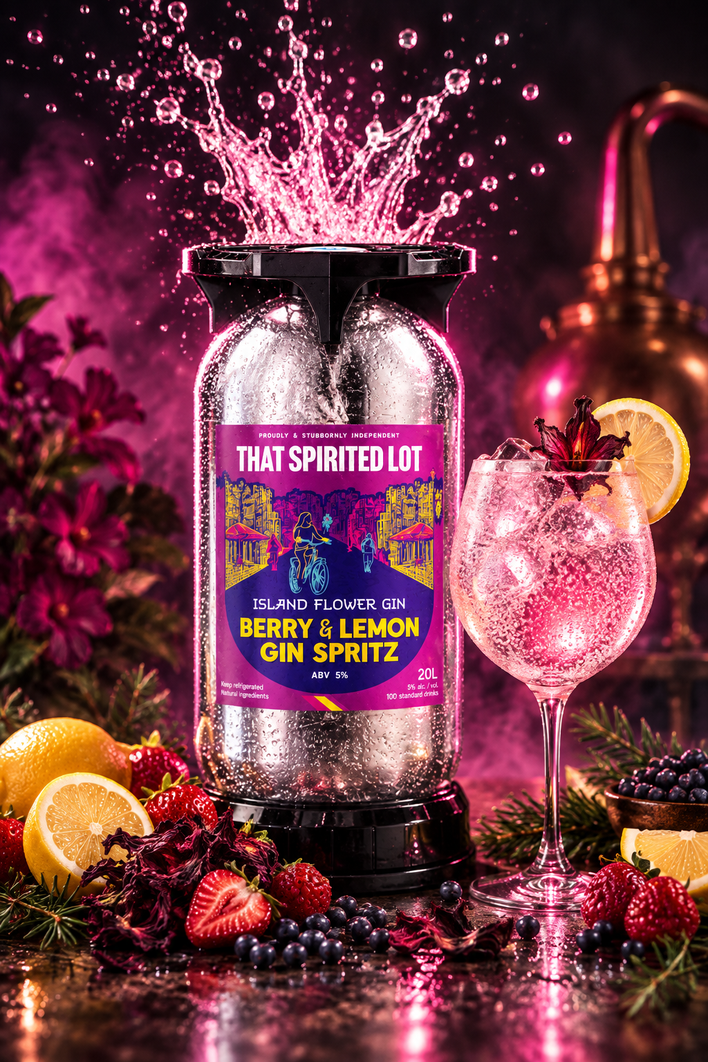 Pink Gin Spritz Keg | A Type | 20L - That Spirited Lot Distillers