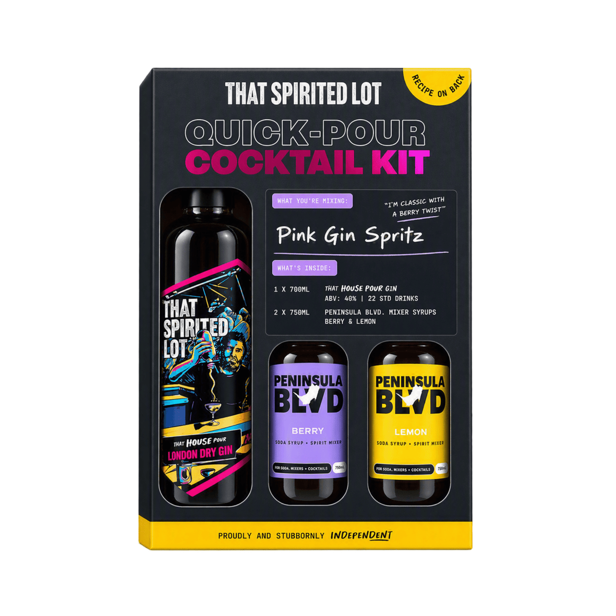Pink Gin Spritz | Quick Pour Cocktail Kit - That Spirited Lot Distillers